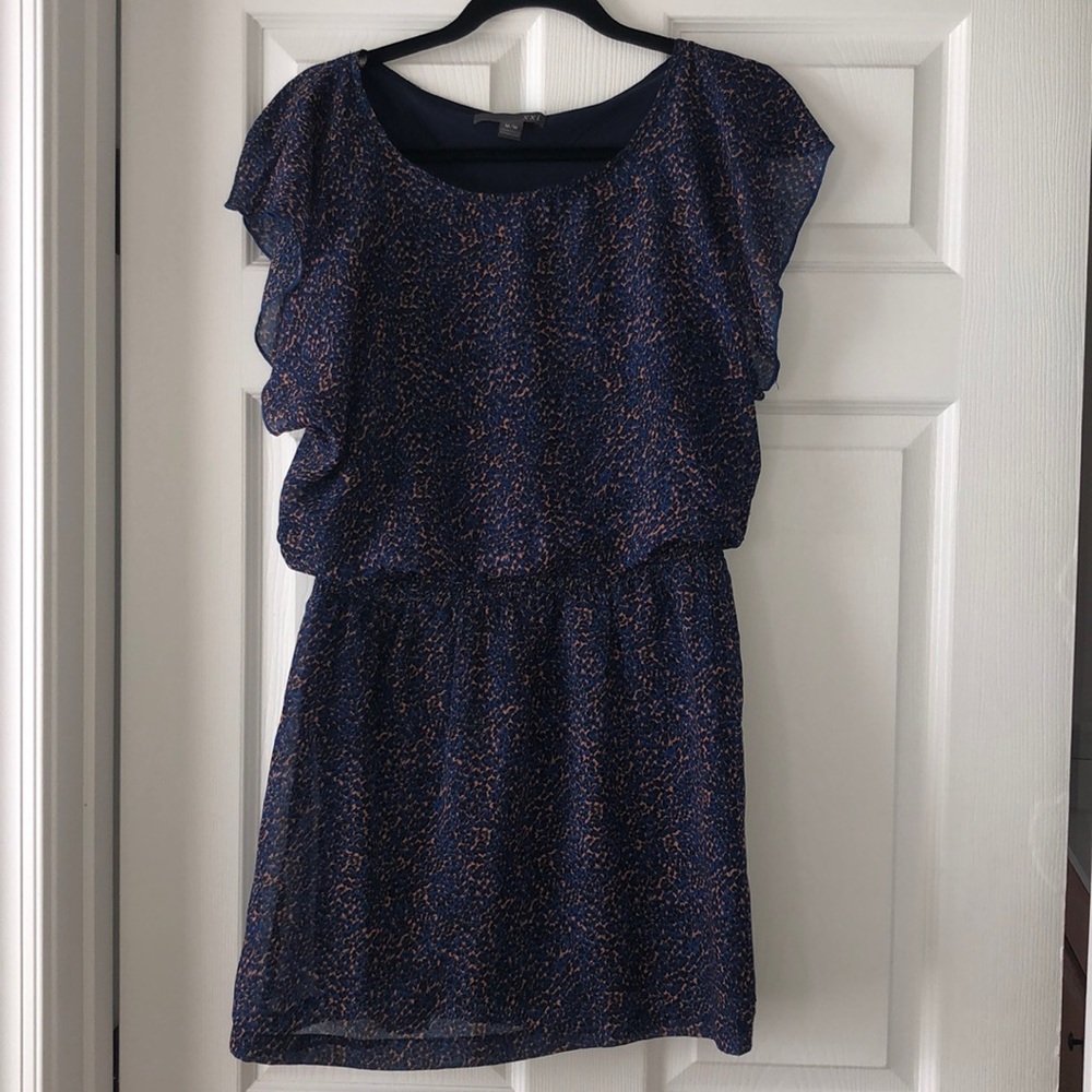 Forever 21 blue animal print dress